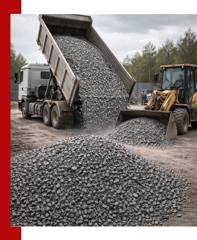 Доставка и продажа щебня гранитного в Холмске