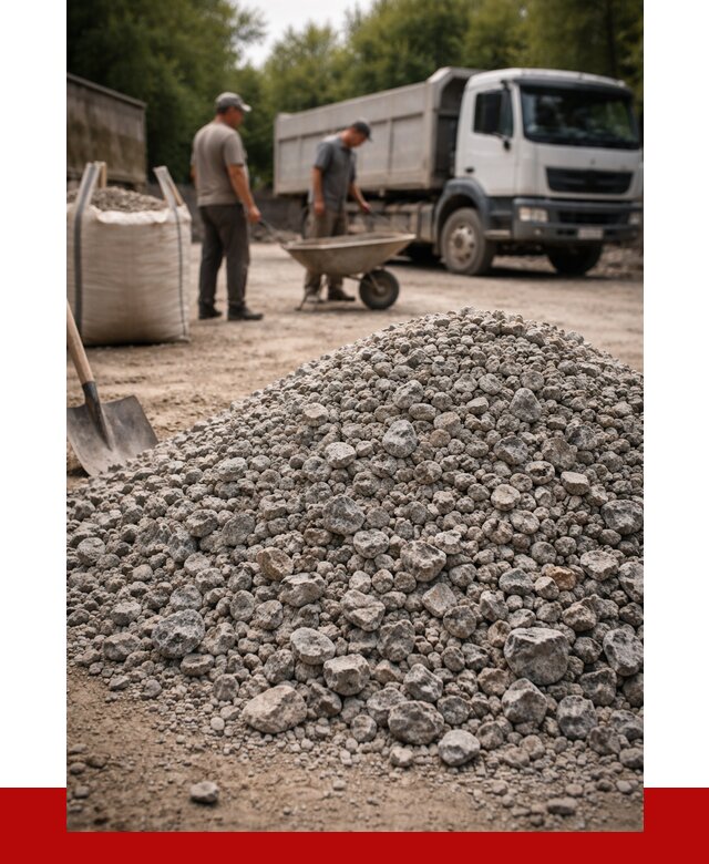 Гранитный щебень фракция 20-40 в Холмске от 3287 руб. ПРОНЕРУДХлм