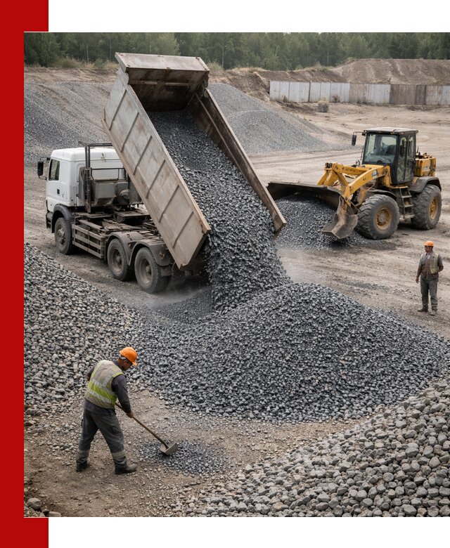 Щебень габбро-диабаз фр. 5-20 с доставкой в Холмске