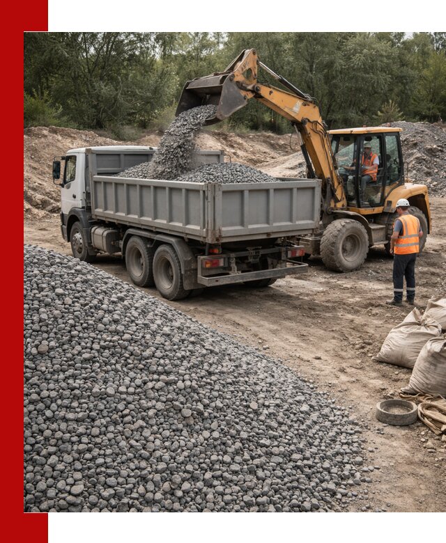 Доставка гравийного щебня в Холмске оптом и в розницу