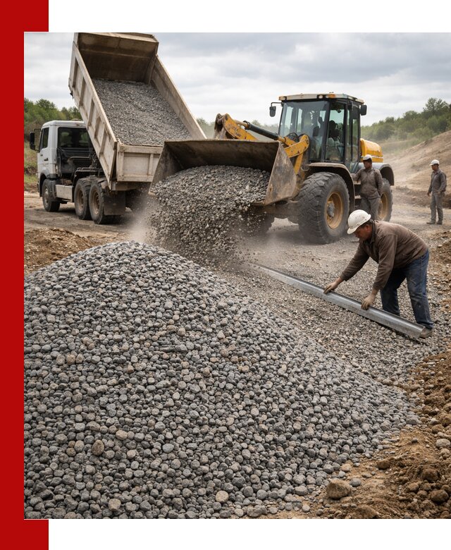 Гравийный щебень фракция 5-20 с доставкой в Холмске