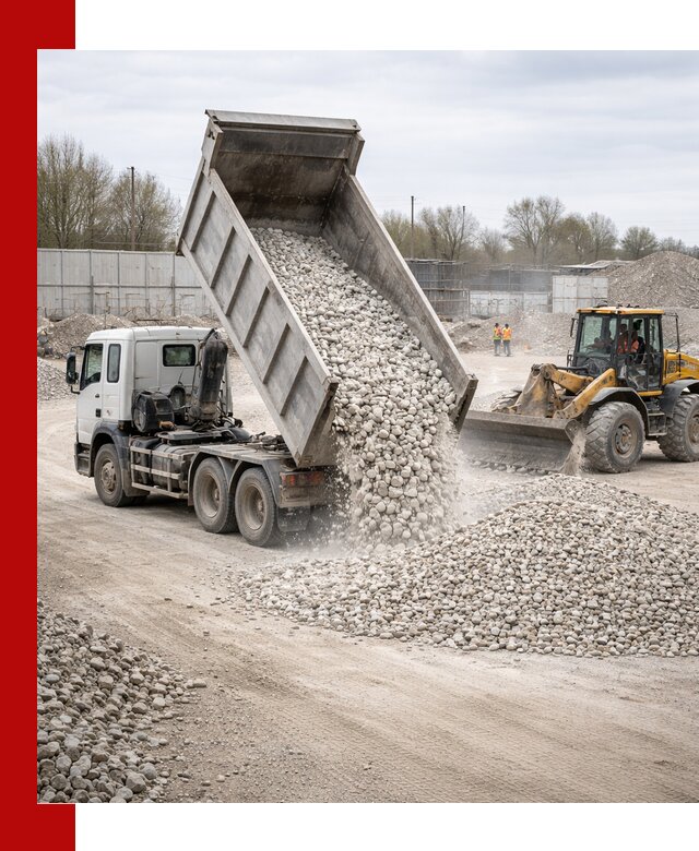 Доставка и продажа известнякового щебня в Холмске