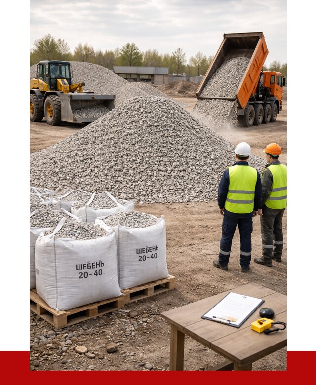 Известняковый щебень 20-40 в Холмске от 2157 р. ПРОНЕРУДХлм