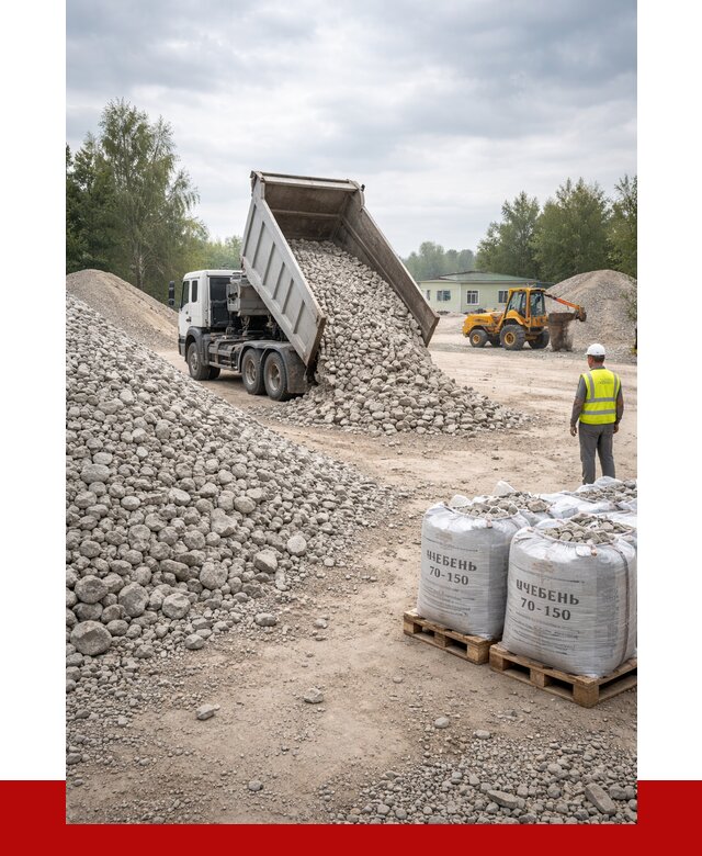 Известняковый щебень фракция 70-150 в Холмске от 1284 р. | ПРОНЕРУДХлм