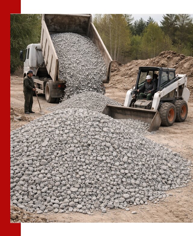 Доставка доломитового щебня в Холмске напрямую от карьера