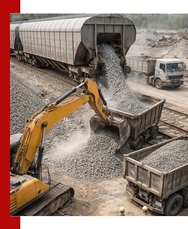 Доставка железнодорожного щебня в Холмске крупными партиями быстрого отгруза