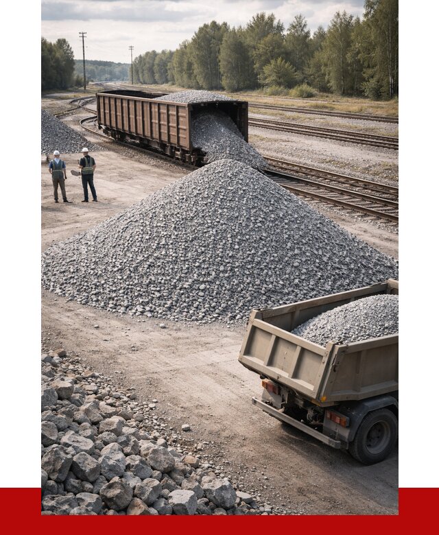 Железнодорожный щебень 20-60 в Холмске от 1746 р. | ПРОНЕРУДХлм