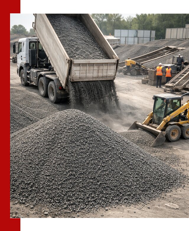 Вторичный щебень фракция 0–5 с доставкой в Холмске