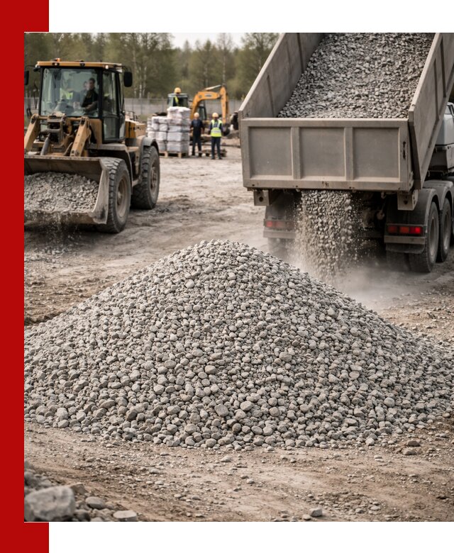 Вторичный щебень фракции 5-20 в Холмске — доставка и продажа крупнотоннажно