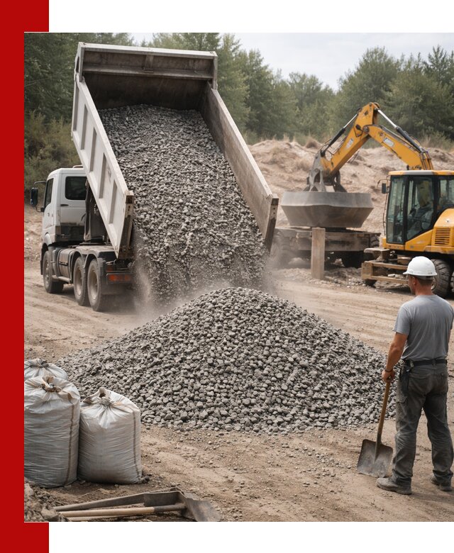 Доставка и продажа бетонного щебня в Холмске