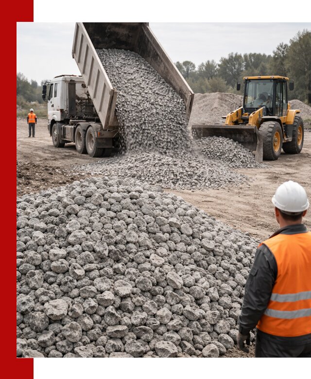 Доставка бетонного щебня фракции 20-40 в Холмске