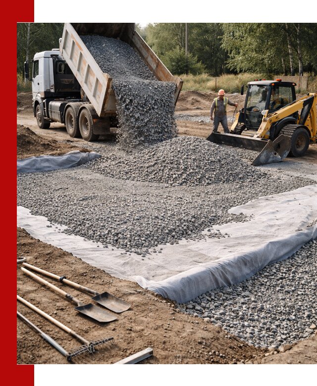 Щебень для фундамента с доставкой в Холмске