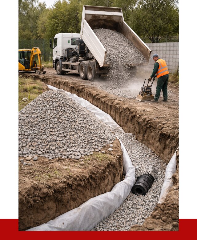 Щебень для дренажа в Холмске от 1900 р., ПРОНЕРУДХлм доставка