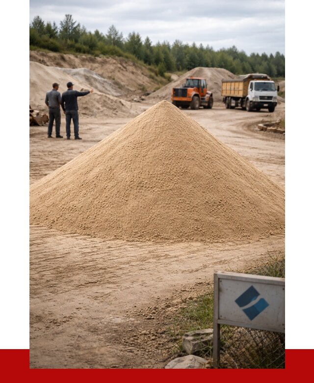 Карьерный песок навалом в Холмске от 1849 р. | ПРОНЕРУДХлм