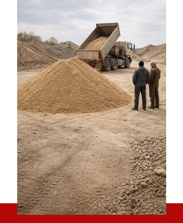 Карьерный песок крупнозернистый в Холмске от 8730 р | ПРОНЕРУДХлм