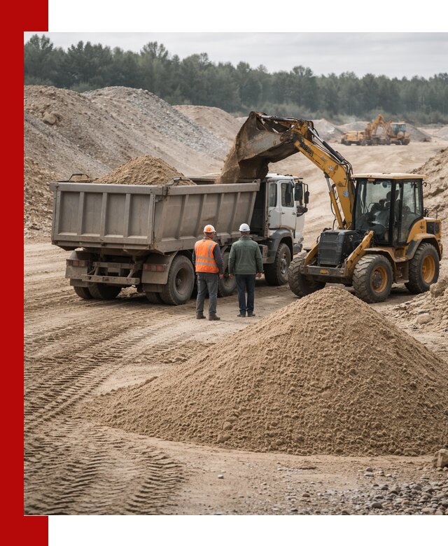 Карьерный среднезернистый песок с доставкой в Холмске