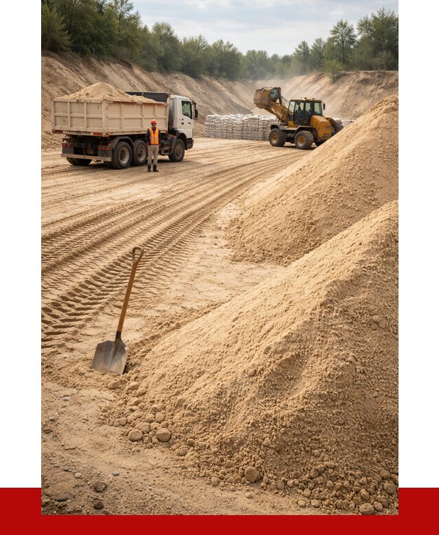 Карьерный песок мелкозернистый в Холмске от 9244 р. | ПРОНЕРУДХлм