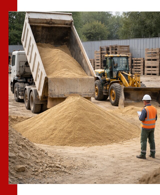 Доставка карьерного мелкозернистого песка в Холмске