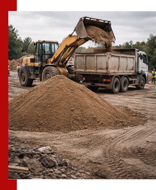 Доставка речного песка навалом в Холмске быстро и выгодно