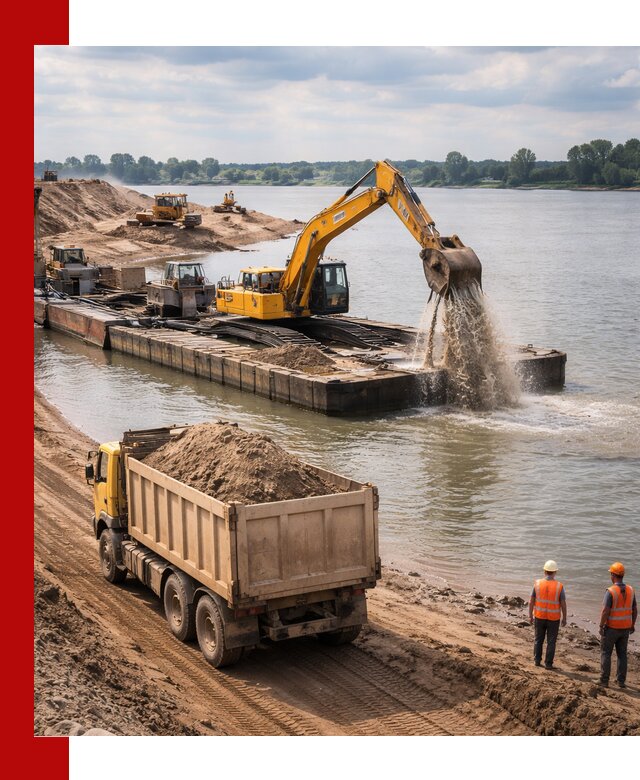 Намывной песок с доставкой в Холмске оптом и в розницу