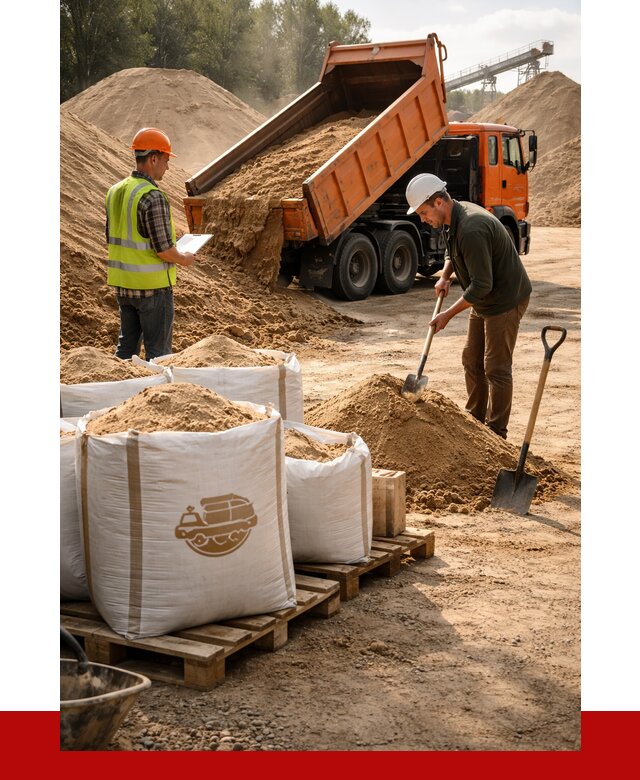 Строительный песок в Холмске от 2260 р. с доставкой, ПРОНЕРУДХлм