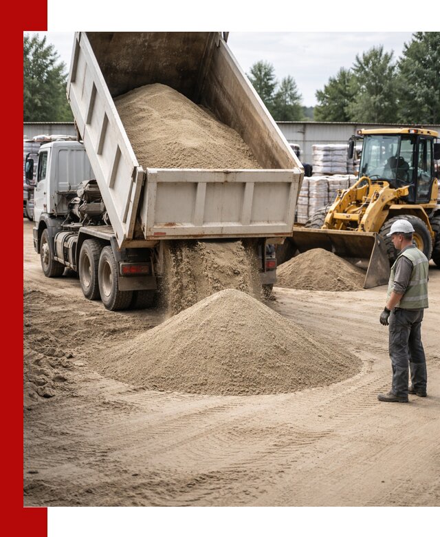 Поставка и доставка песка для бетона в Холмске