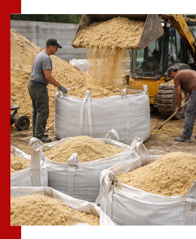 Поставка качественного песка для кладки в Холмске