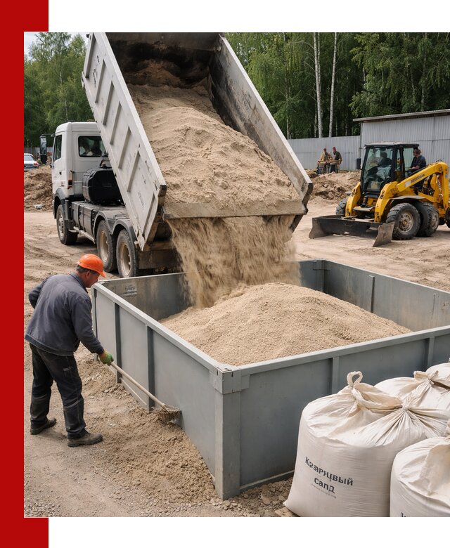 Кварцевый песок для фильтра в Холмске — доставка и качество