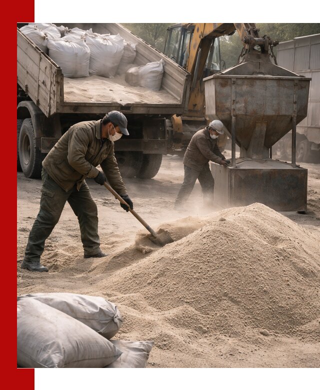 Кварцевый песок для пескоструя в Холмске — доставка и качество