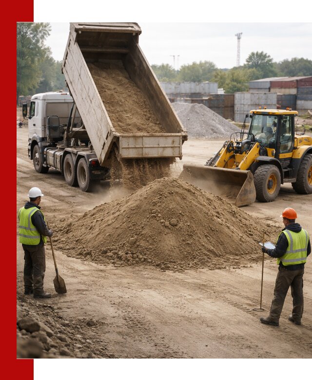 Доставка и продажа пескогрунта оптом и в розницу в Холмске