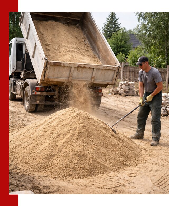 Доставка сухого песка самосвалами в Холмске