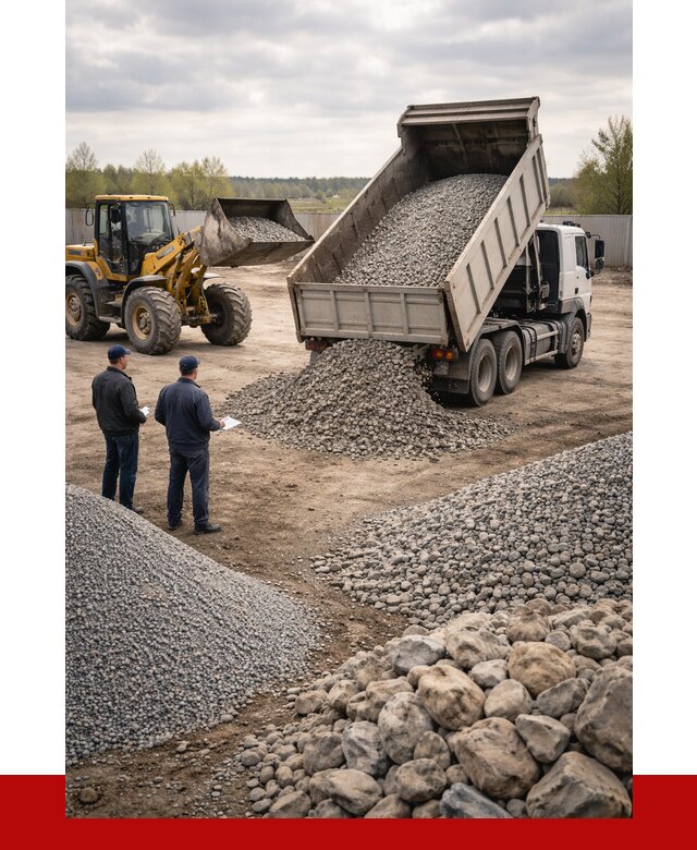 Гравий и камень с доставкой в Холмске от 4314 р. - ПРОНЕРУДХлм