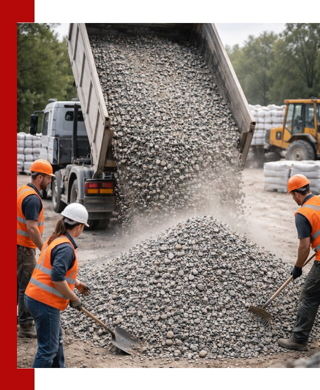 Доставка гравия и камня в Холмске оптом и в розницу