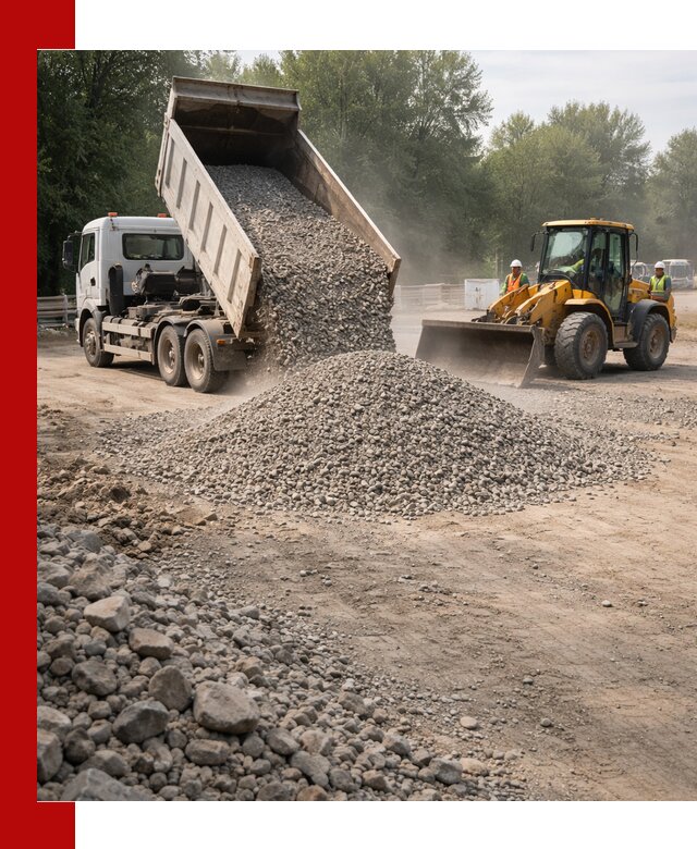 Гравий фракция 5–20 доставка в Холмске оптом и в розницу
