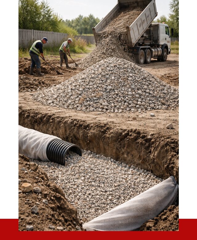 Гравий для дренажа в Холмске от 2260 р., доставка ПРОНЕРУДХлм