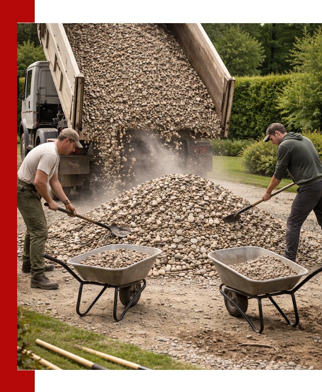 Доставка и продажа декоративной гальки в Холмске