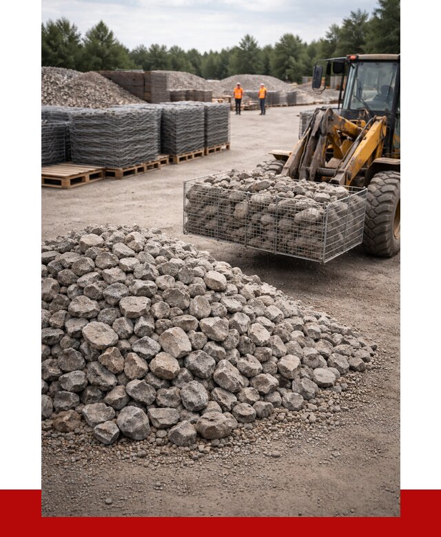 Камень для габионов фракция 70-150 в Холмске от 4314 р. | ПРОНЕРУДХлм