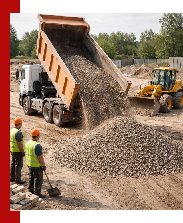 Доставка щебёночно-песчаной смеси ЩПС С7 в Холмске