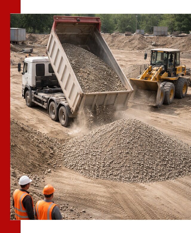 Щебень с песком (ЩГПС С2) с доставкой в Холмске