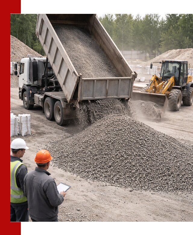 Доставка и продажа гранитного отсева 0-10 в Холмске