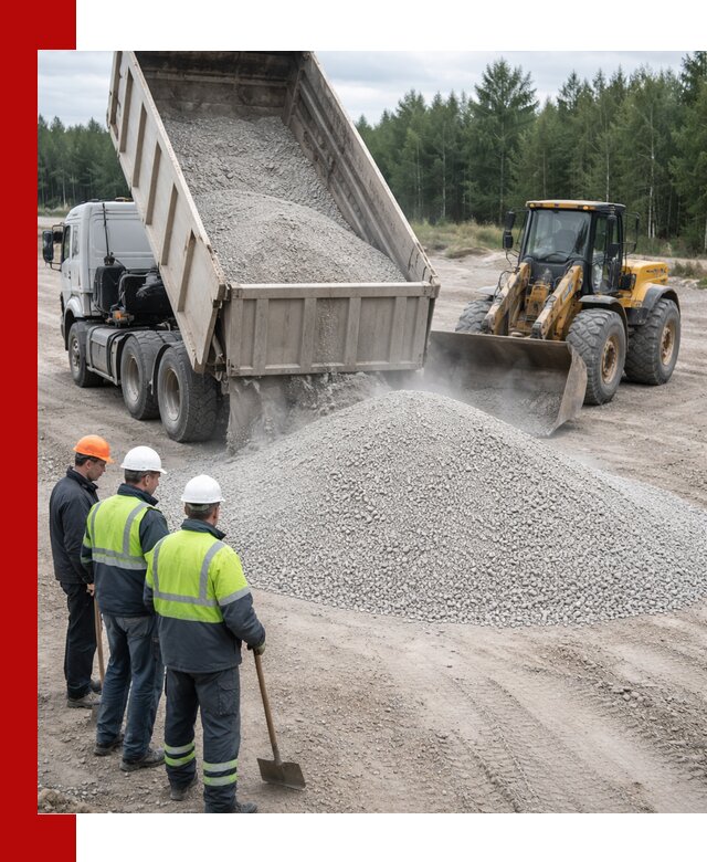 Известняковый отсев 0-5 доставка в Холмске быстро и выгодно
