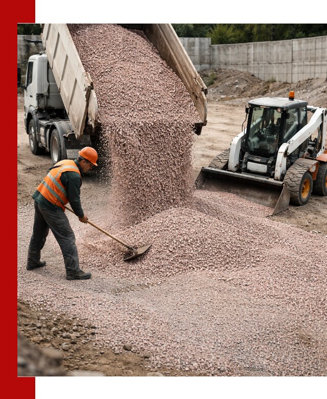 Крошка розовый гранит с доставкой в Холмске от производителя