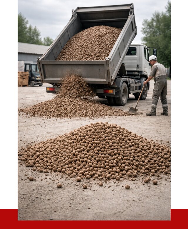 Керамзит с доставкой в Холмске от 4314 р. за м3 | ПРОНЕРУДХлм