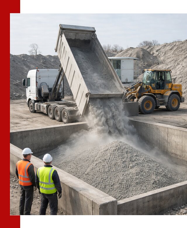 Доставка цемента навалом в Холмске крупными партиями