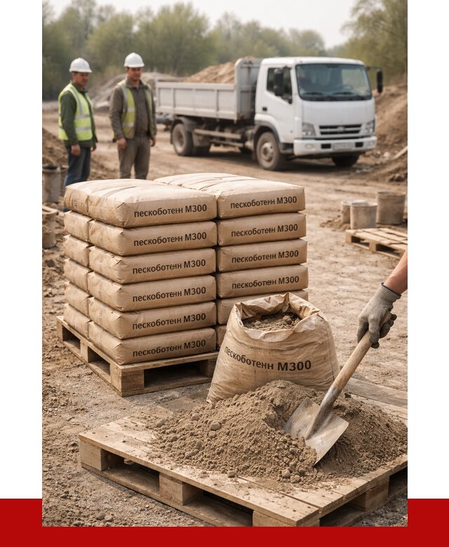Пескобетон М300 в Холмске с доставкой от 4776 р. за куб | ПРОНЕРУДХлм