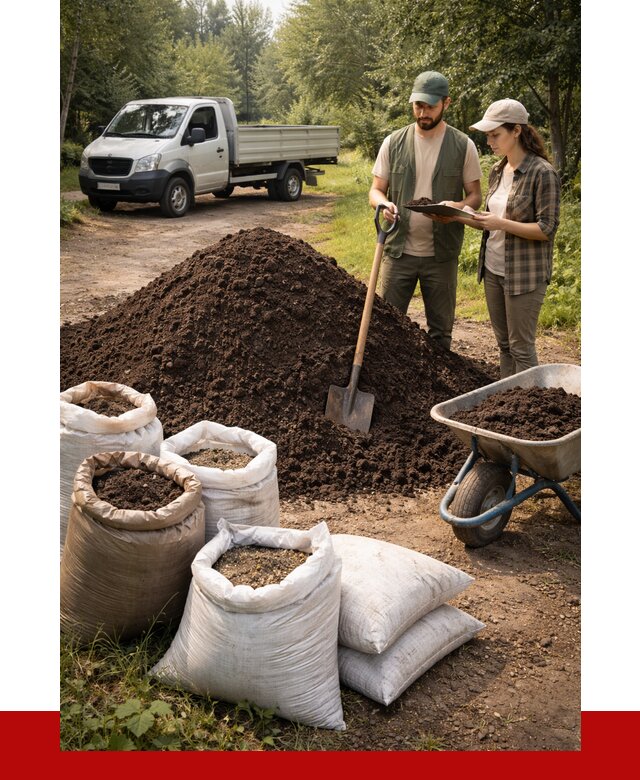 Купить грунт с доставкой в Холмске от 4622 р. за м3 | ПРОНЕРУДХлм