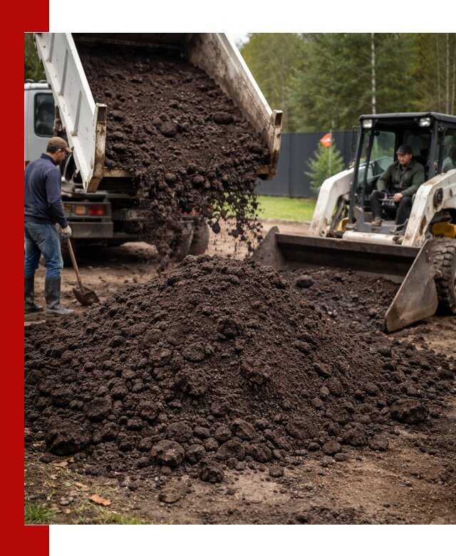 Плодородный грунт с доставкой в Холмске для садов и огородов