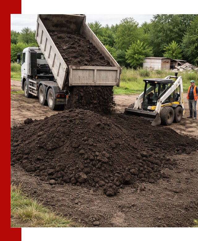 Поставка плодородной земли с доставкой самосвалом в Холмске