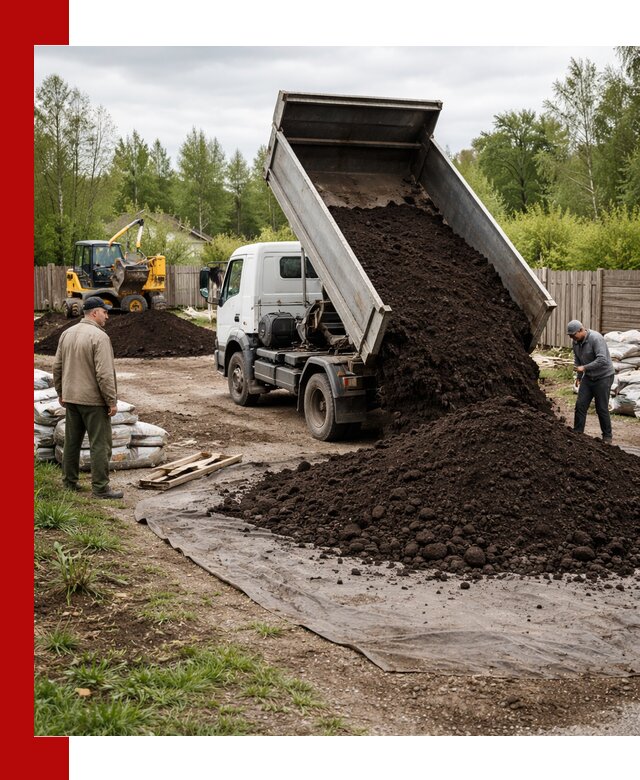 Доставка качественного почвогрунта в Холмске оптом и в розницу