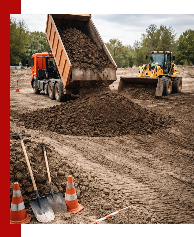 Поставка и доставка планировочного грунта в Холмске